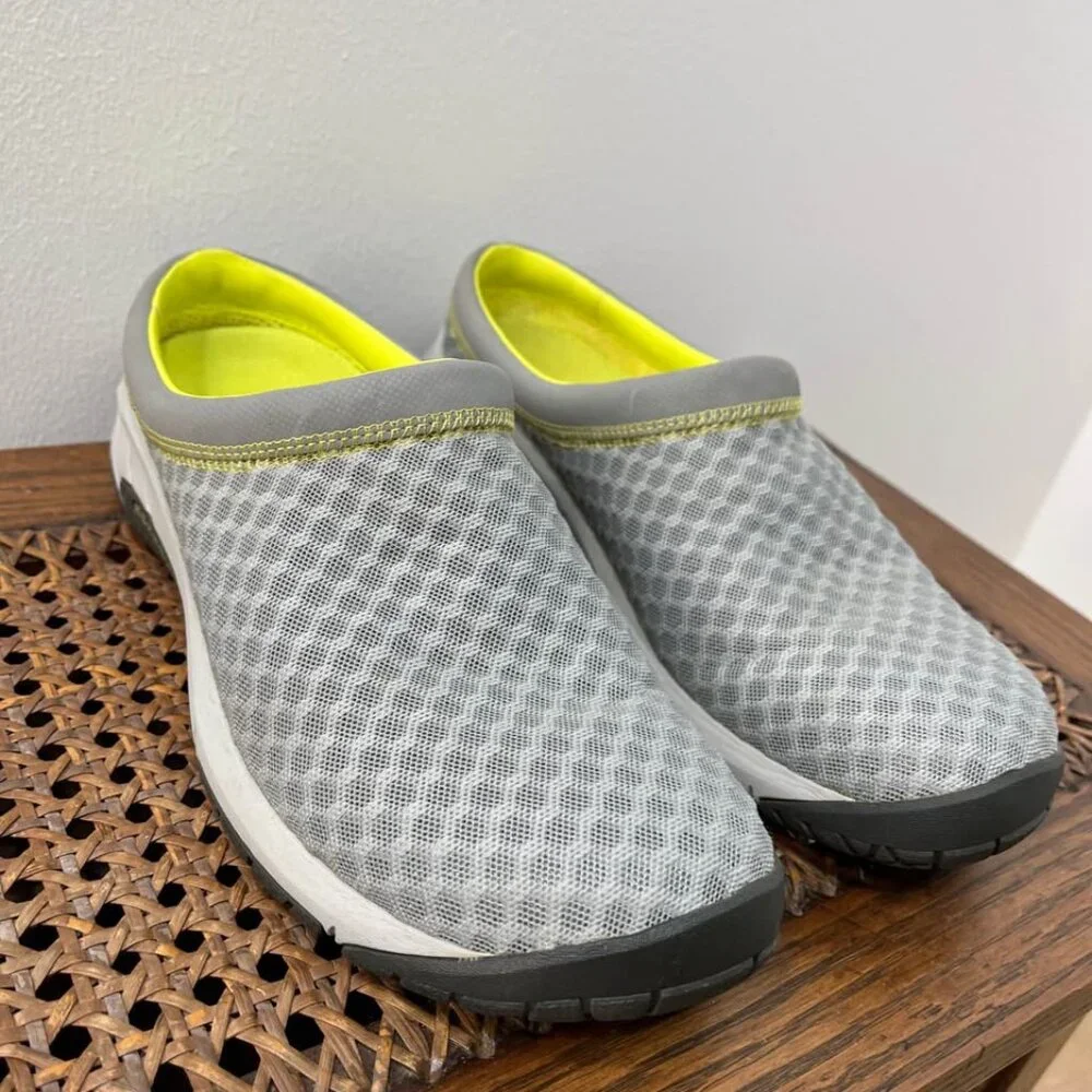 Size 9 Merrell Gray Drizzle Breeze Slip-On Comfortable Easy Wear Walking Shoe - Picture 4 of 9